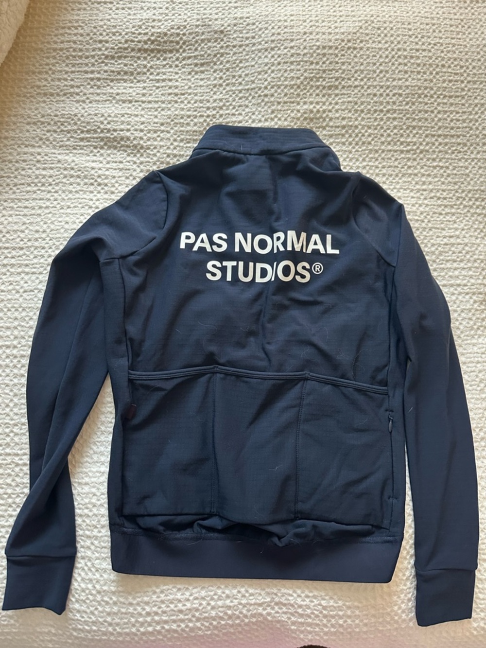 PAS Normal Studios Women's Navy Cycling Jersey - Full Zip - Picture 2 of 3